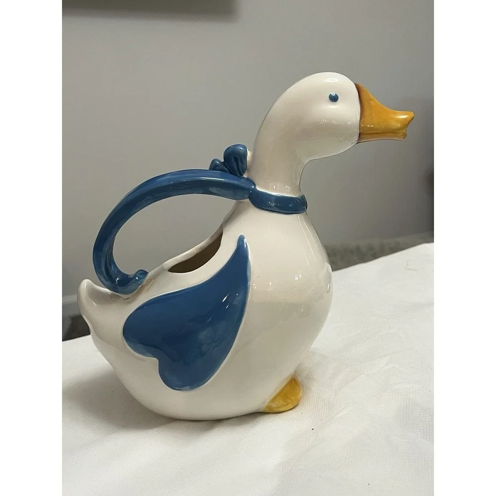 Cottagecore Country Goose Farmhouse Pitcher Watering Can Duck Granny Chic 80s